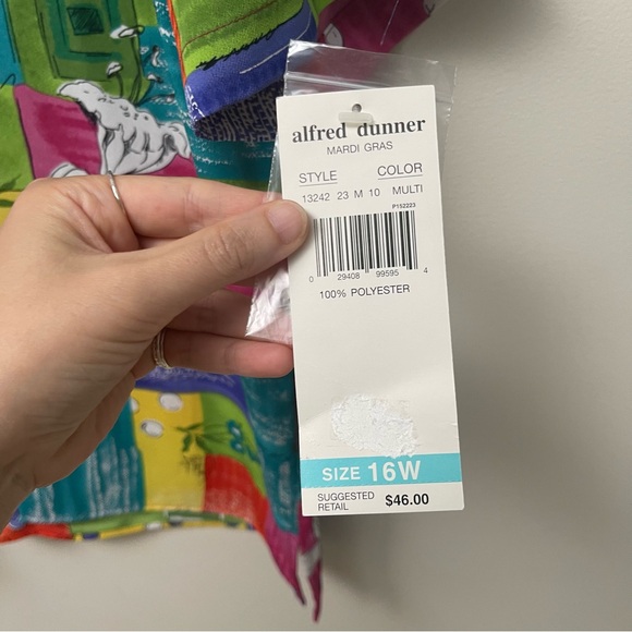Vintage Alfred Dunner ‘Mardi Gras’ Blouse - Picture 12 of 12